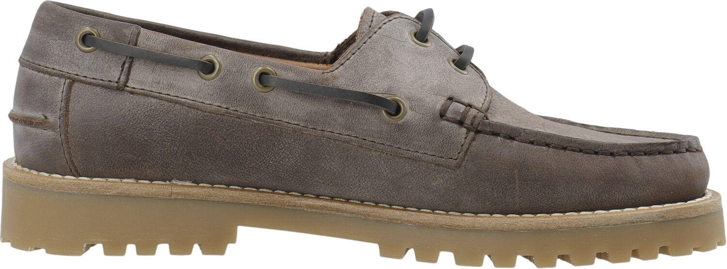 CASLENA Boat Shoe Pull Up Leather