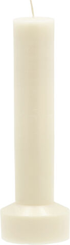 Kubbelys Hvils D8 x 23 cm Cream Parafin/Stearin