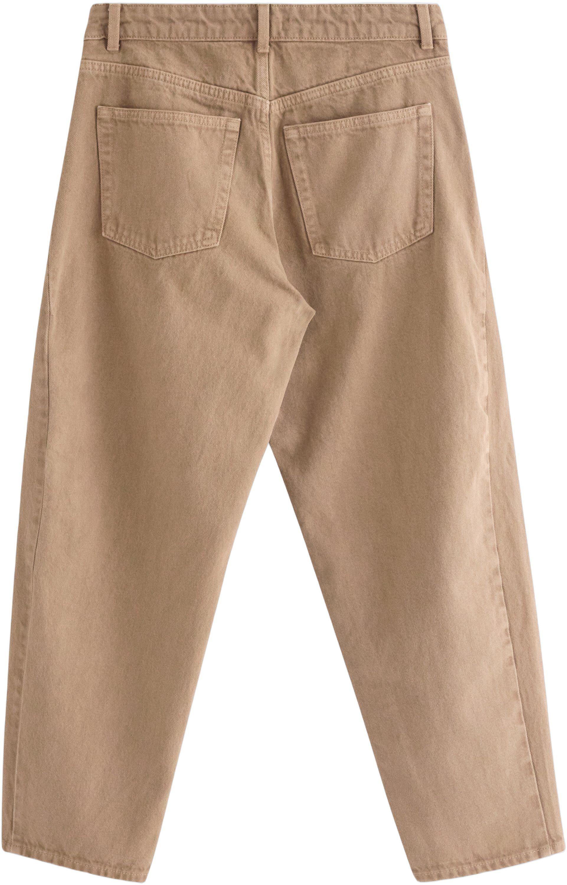 Tapered trousers in cotton twill wi