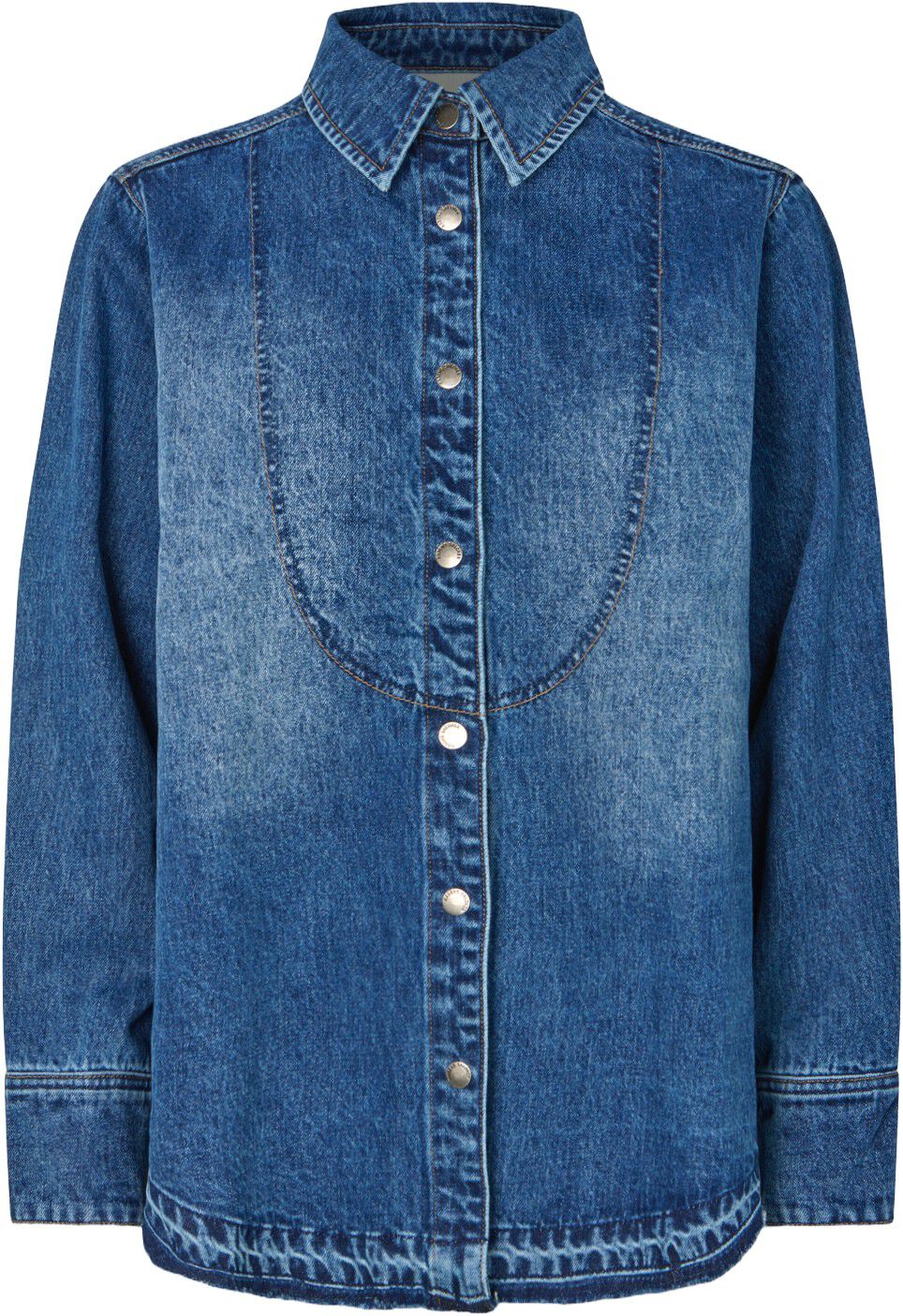 Denim bib shirt - Paia
