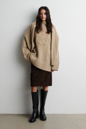 Zonie Suede Skirt