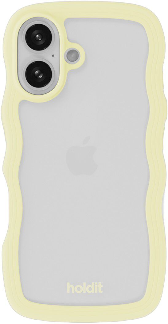 Wavy Case iPhone 16 Lemonade/Transparent