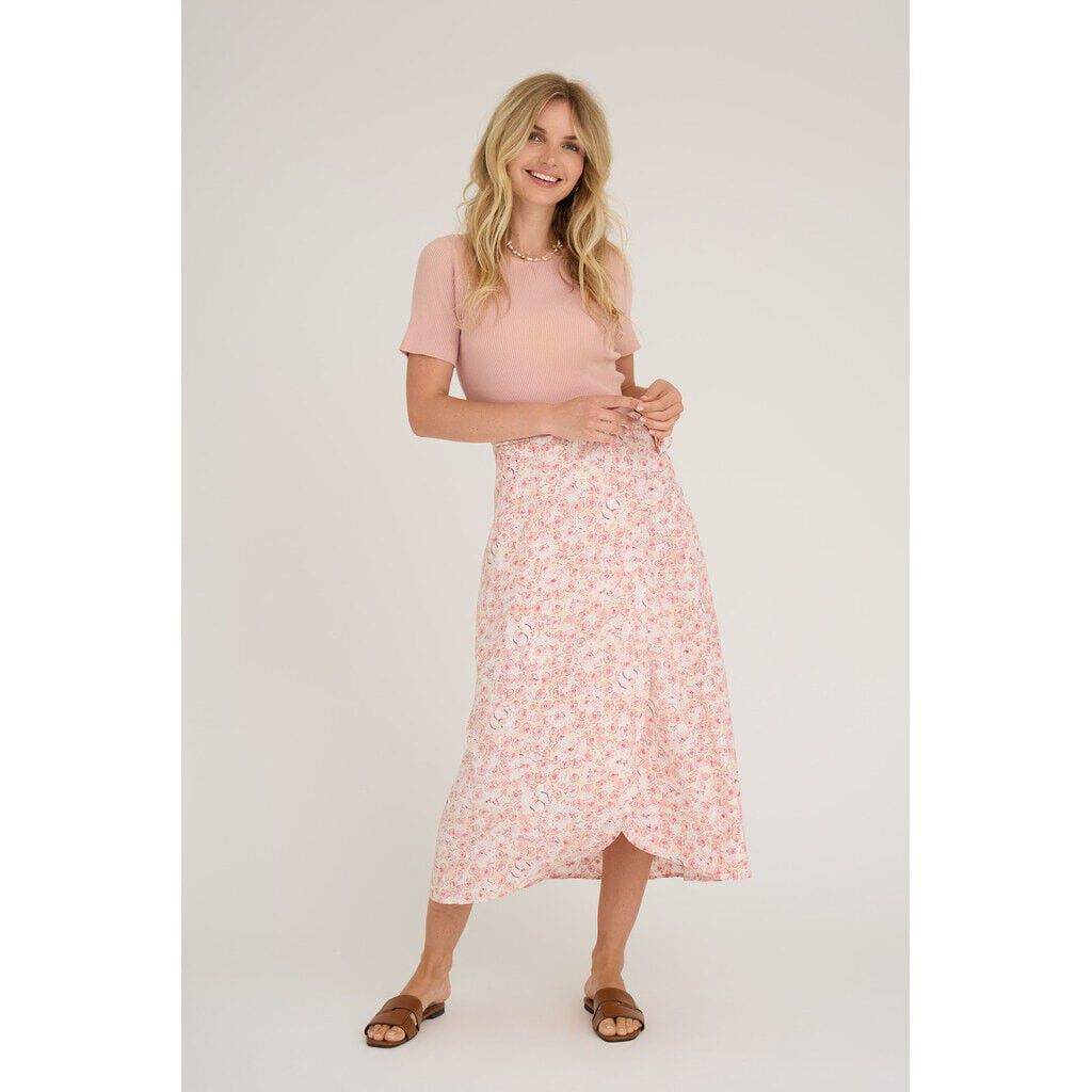 Rib Knit Short Sleeve Top