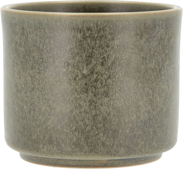 Blomsterpotte Leer 13 x 11 cm Grønn Steintøy