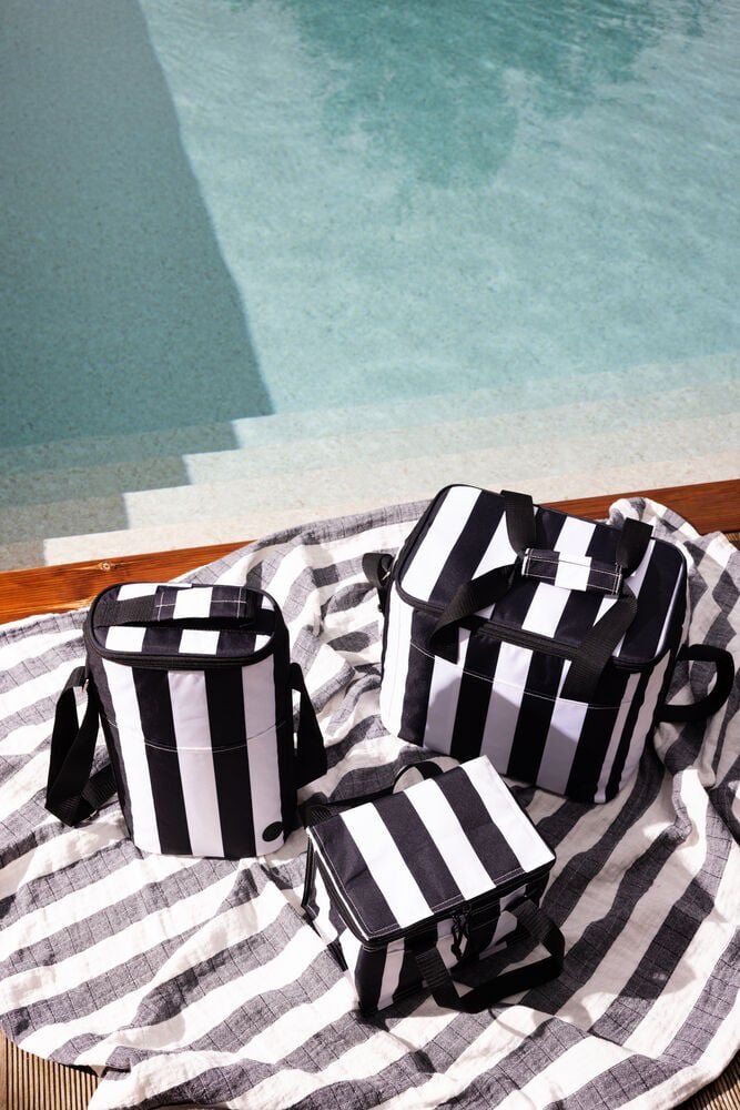 City stripe cooler bag small rPET