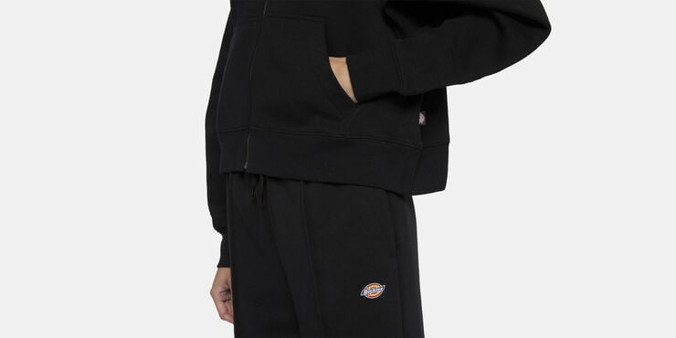 OAKPORT ZIP HOODIE W BLACK