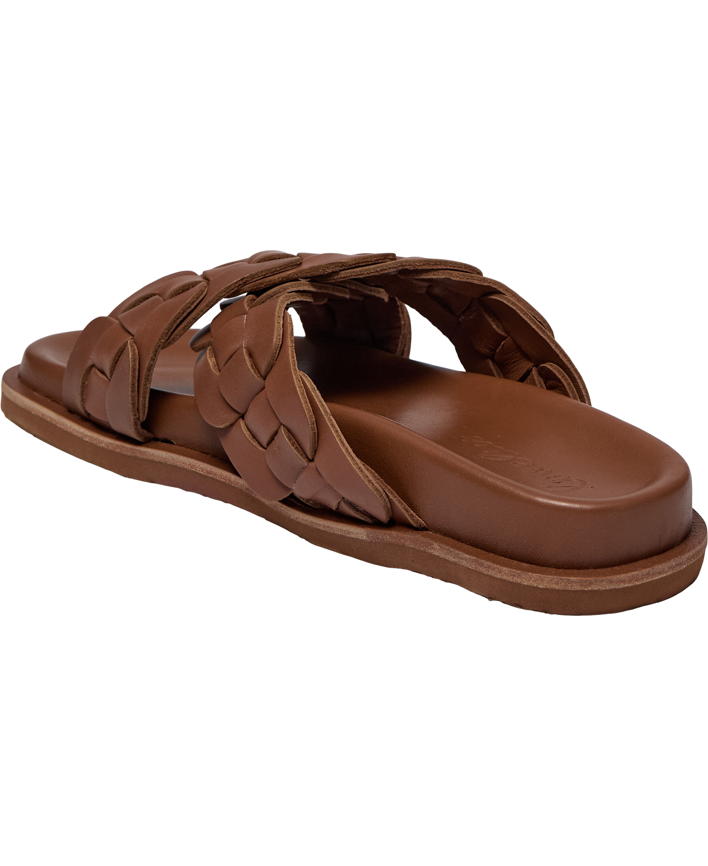 NAPLES - CROSSING STRAPS LEATHER SANDAL