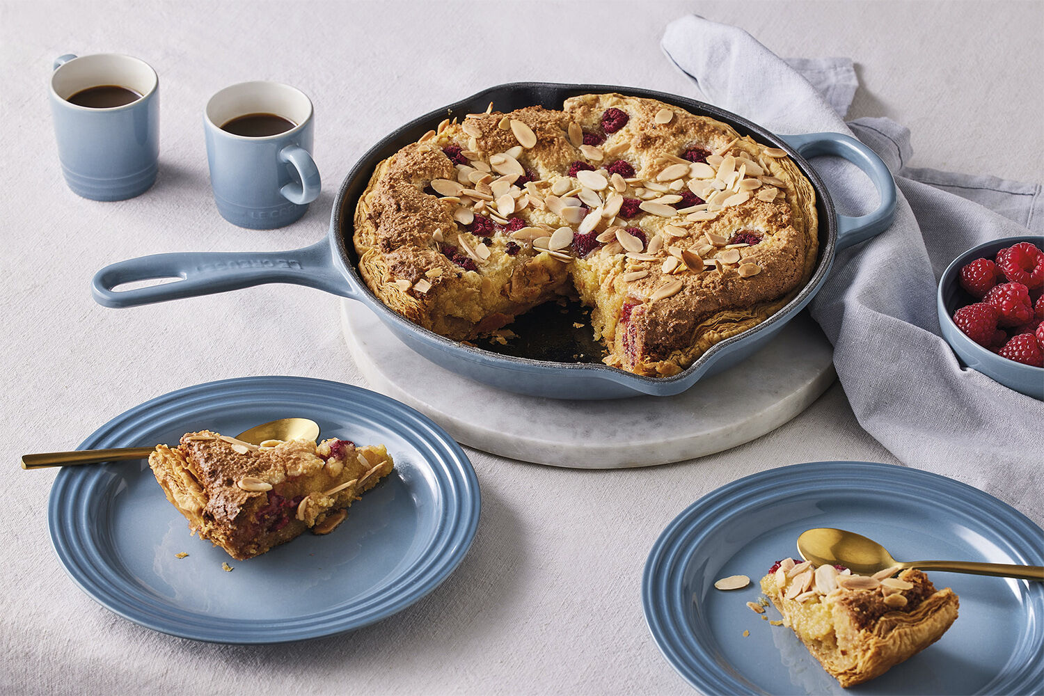 Stegepande i st&oslash;bejern 23 cm Chambray