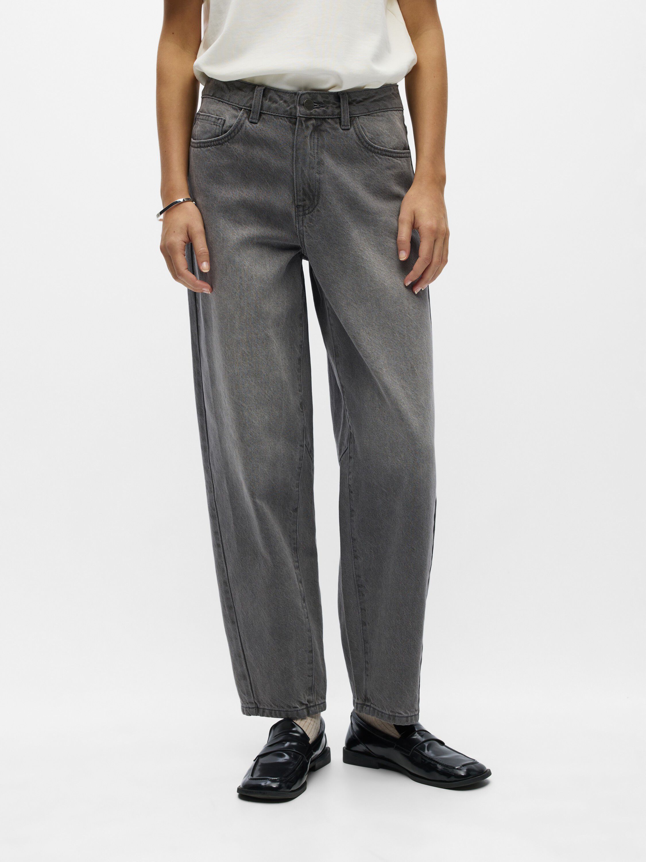 Objmiu Zoe Mw Barrel Ankle Jeans Noos