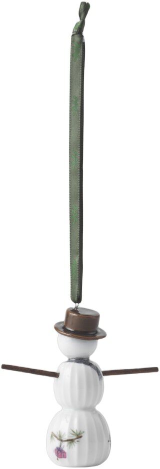 Hammersh&oslash;i Christmas Sn&oslash;mann hengende H9,5 hvit m. deko