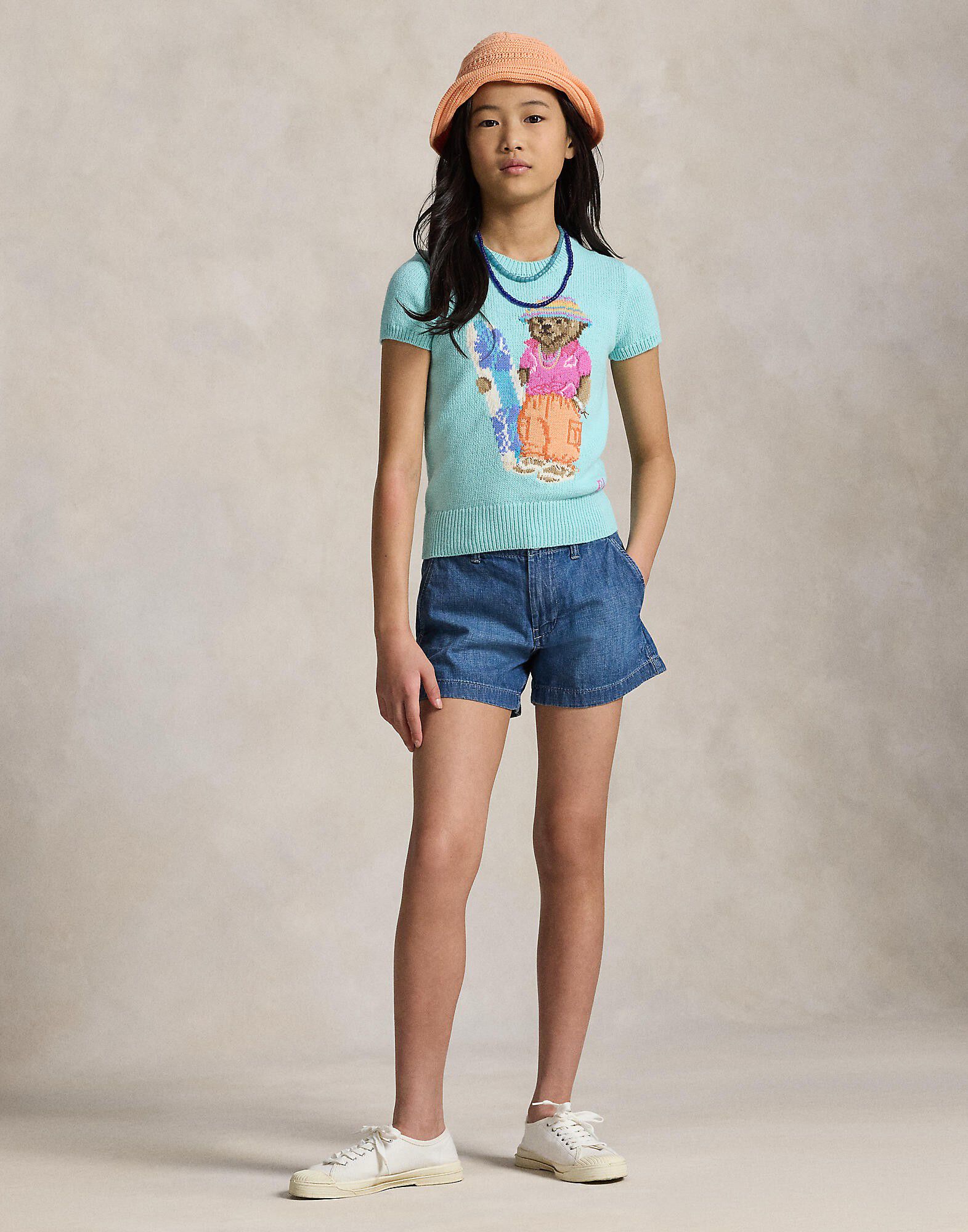 Polo Bear Short-Sleeve Sweater