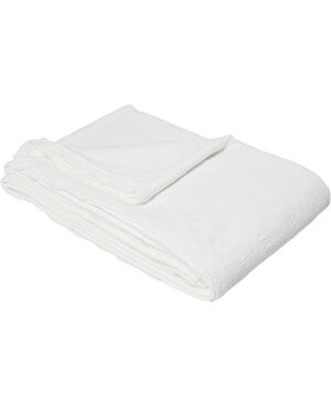 Bedspread 260x260cm w/lace white