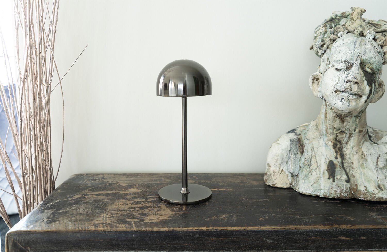 Tim Genopladelig H30cm, Sort Nikkel