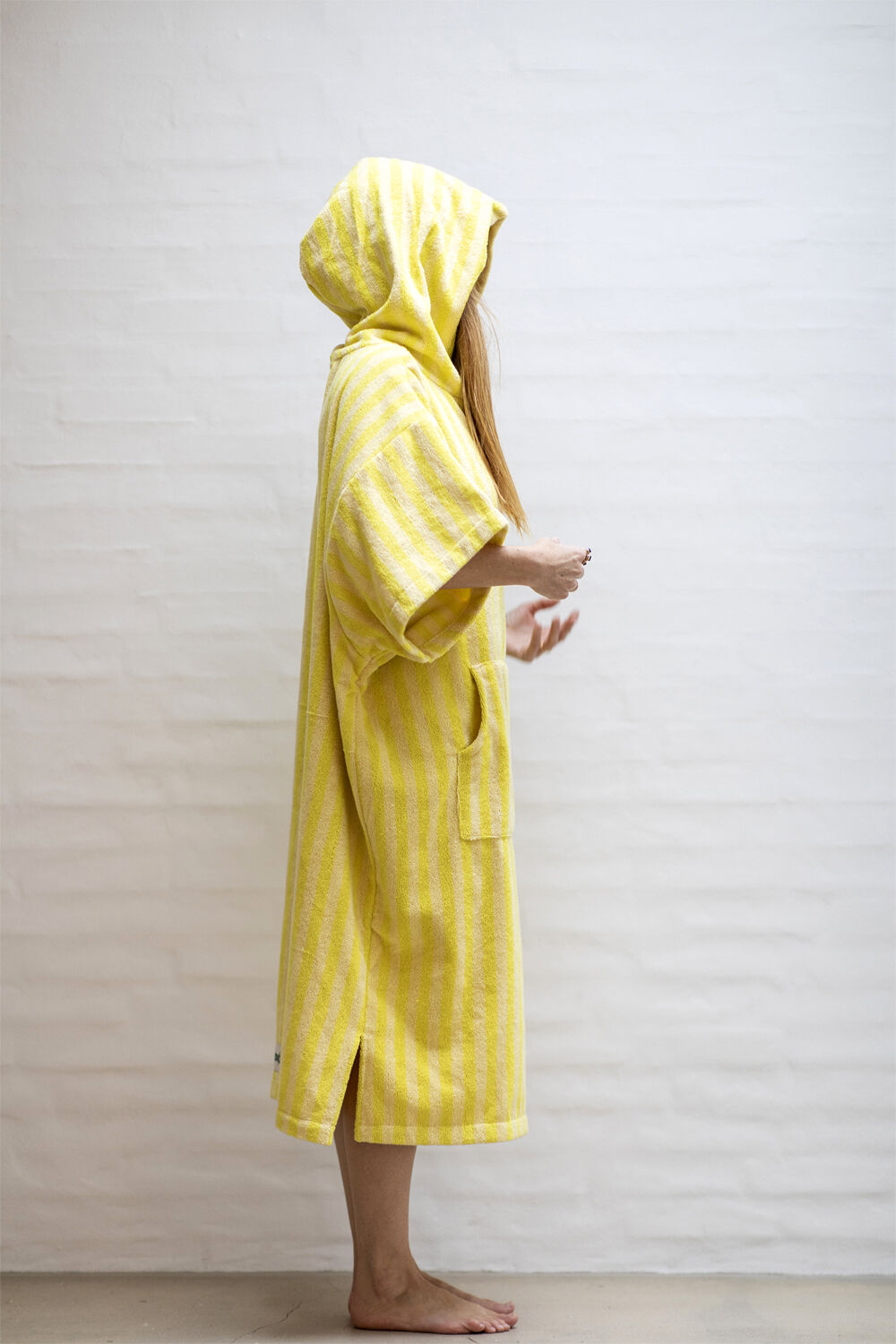 Naram Poncho - pristine & neon yellow