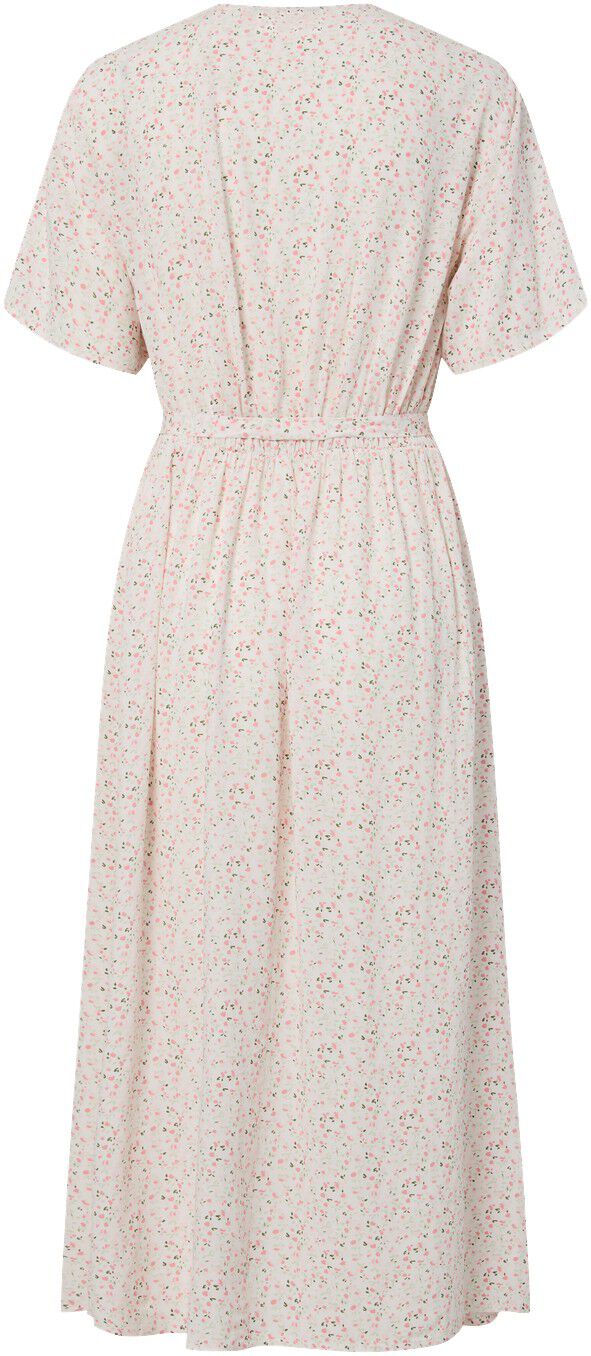 Pcbarri Ss Midi V-Neck Dress Wvn Msa Bc