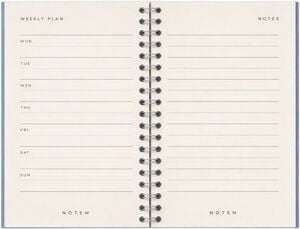 LUCA Weekly wireplanner, Red Check