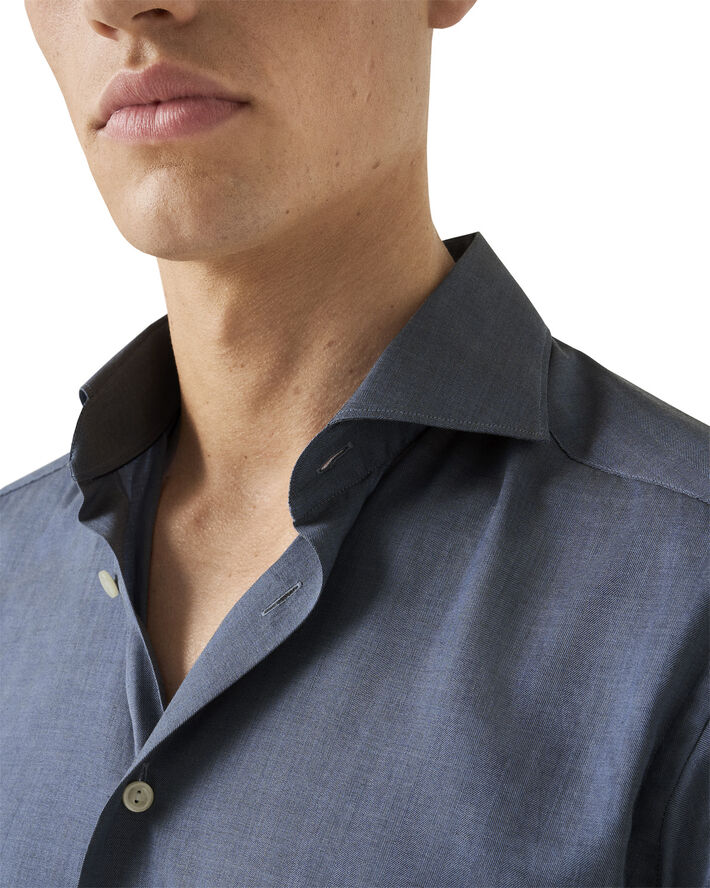 Slim Fit Herringbone Wrinkle Free Flannel Shirt