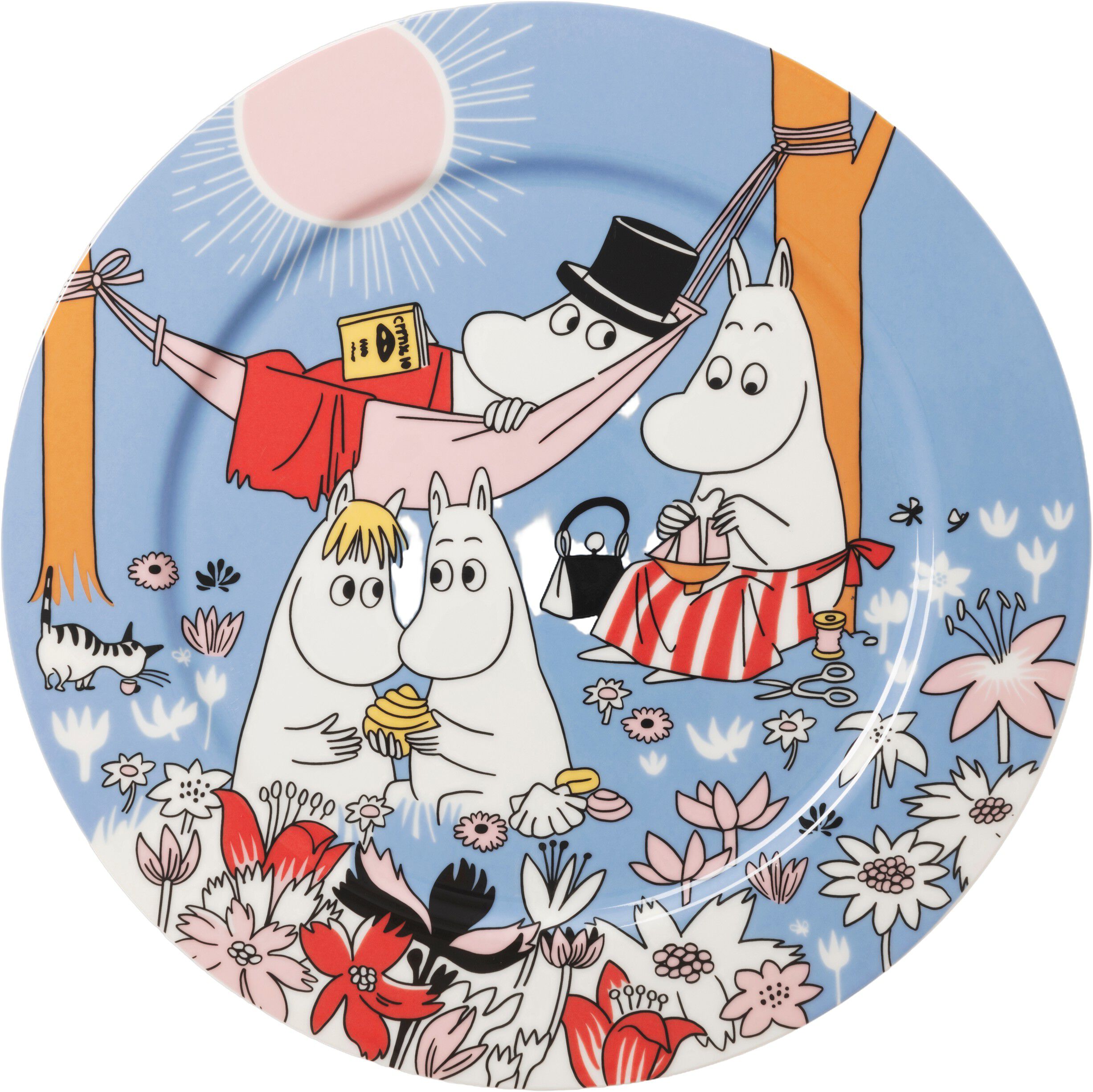 Moomin serving plate 30cm Family time b.
