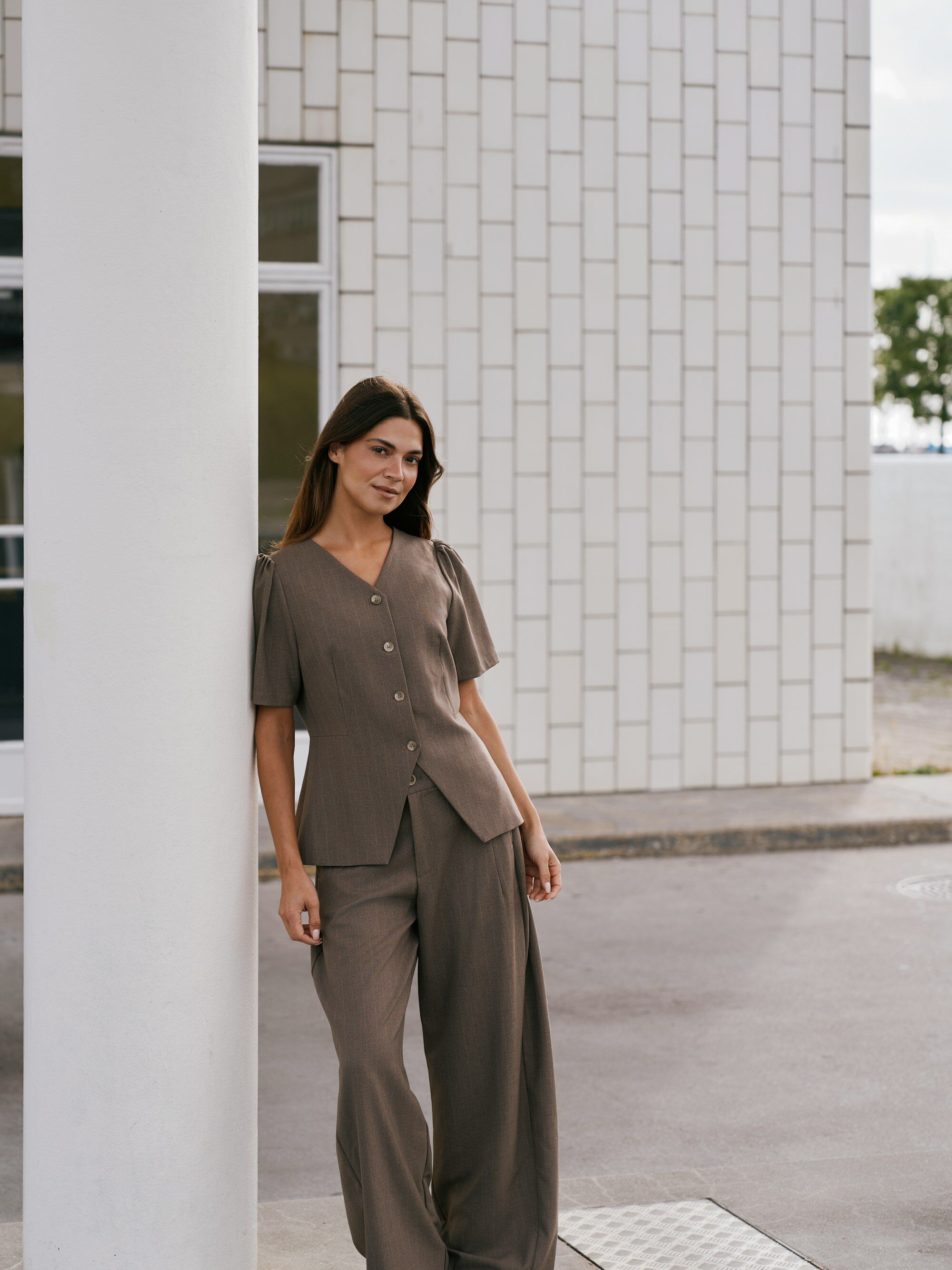Jules Pinstripe Blouse