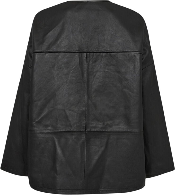 IVY-Kylie Leather Cardigan