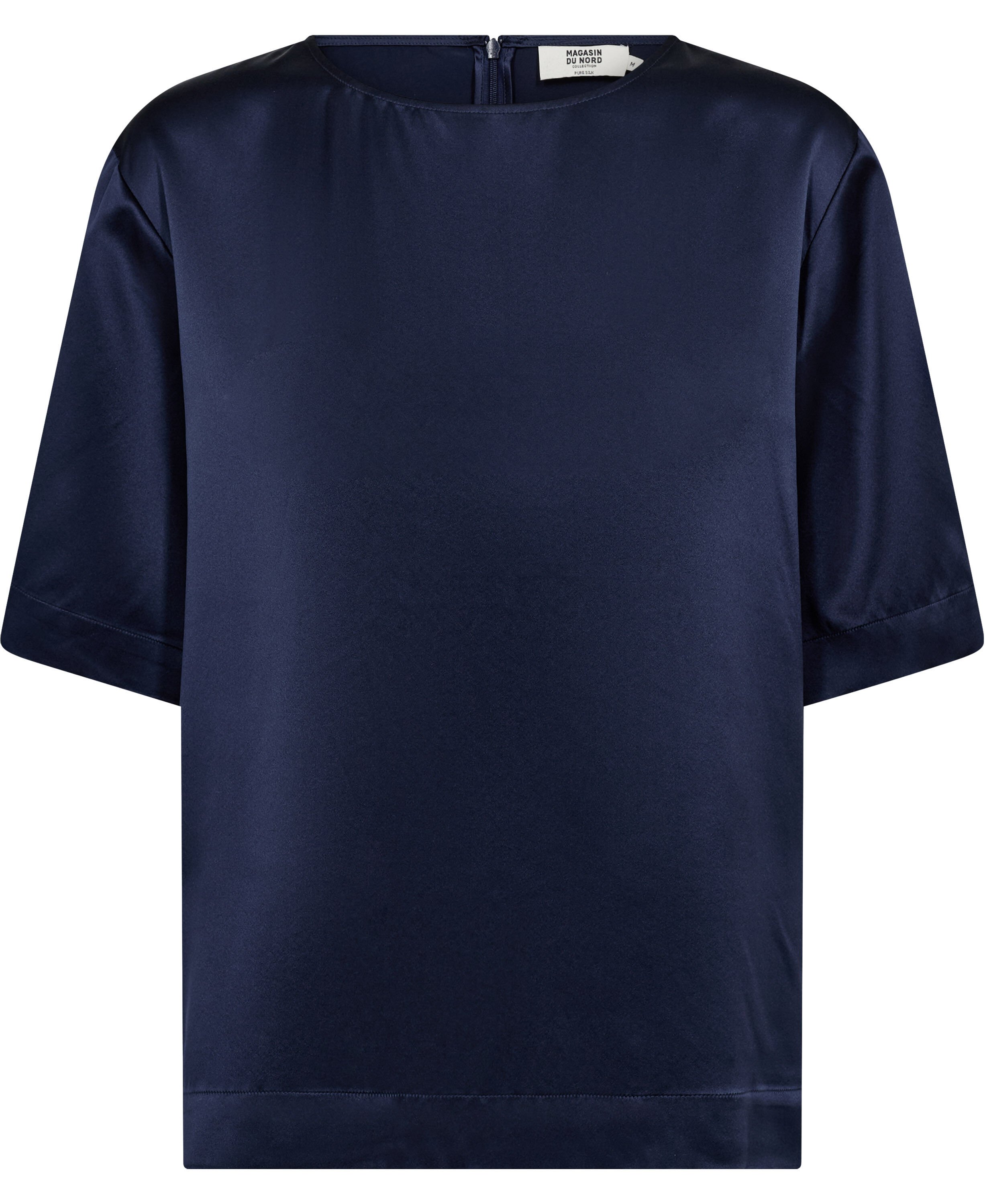 Gia 2 Kort&aelig;rmede bluse - 100% silke