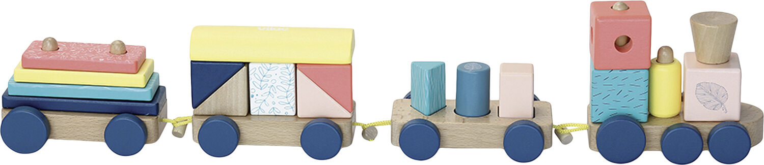 Vilac - Togs&aelig;t med byggeklodser