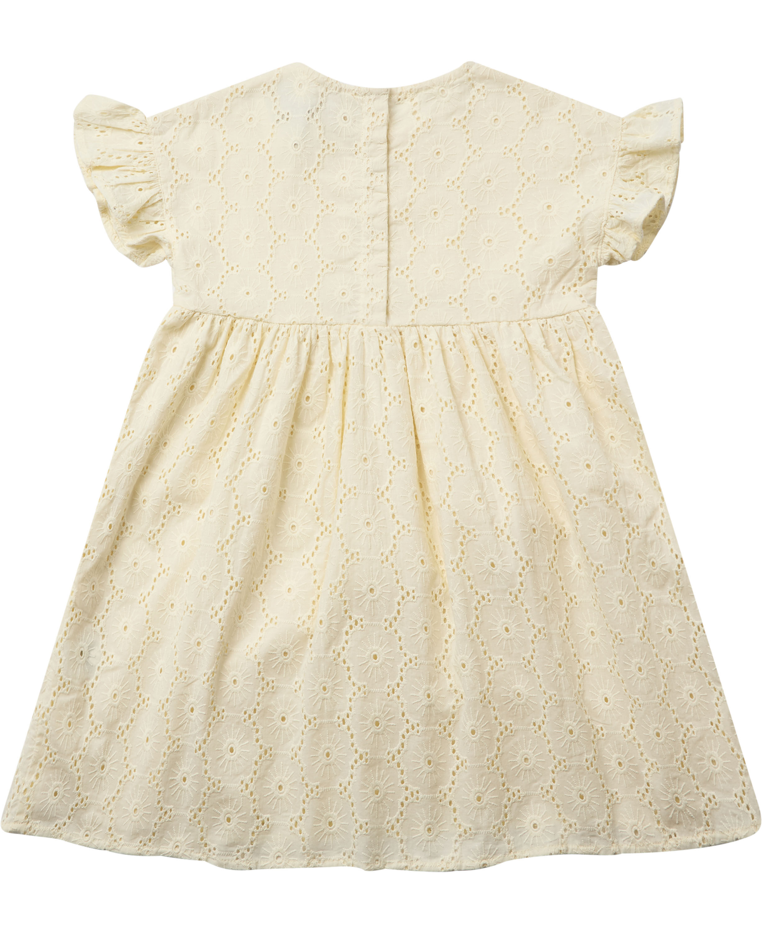 Floral broderie kids dress GOTS