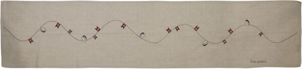 Bordløber blå student 40x160cm