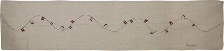 Bordløber blå student 40x160cm