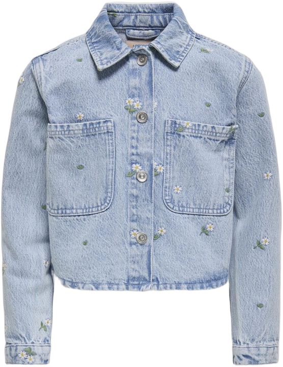 KOGCASSIE EMB LS OVS DNM SHIRT AZG