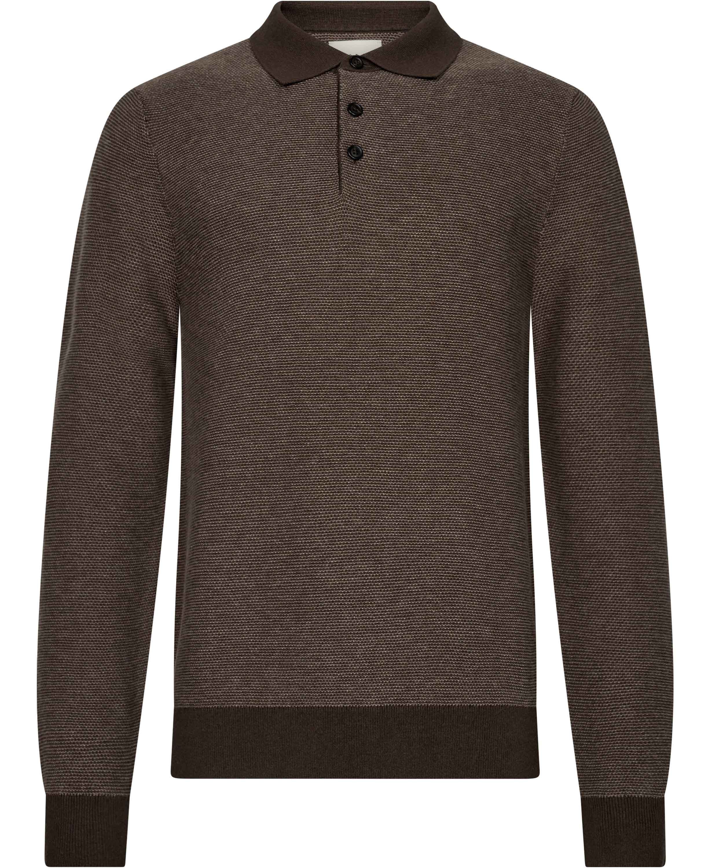 COTTON WOOL 2-TONE TEXTURE POLO