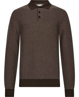 COTTON WOOL 2-TONE TEXTURE POLO