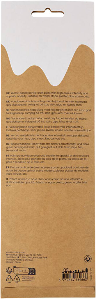 Plus Color Hobbymaling, 6x5ml.