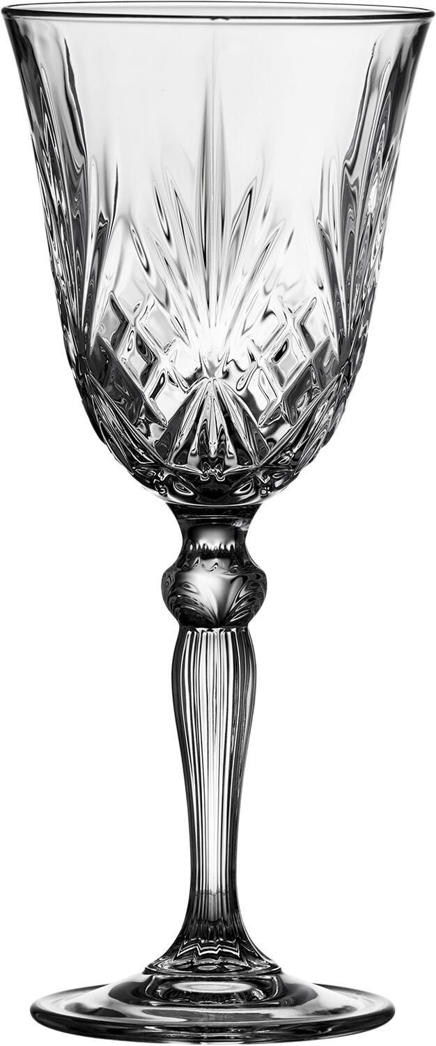 Lyngby Glas Krystal Melodia Hvitvinsglass 21 cl 4 stk Clear