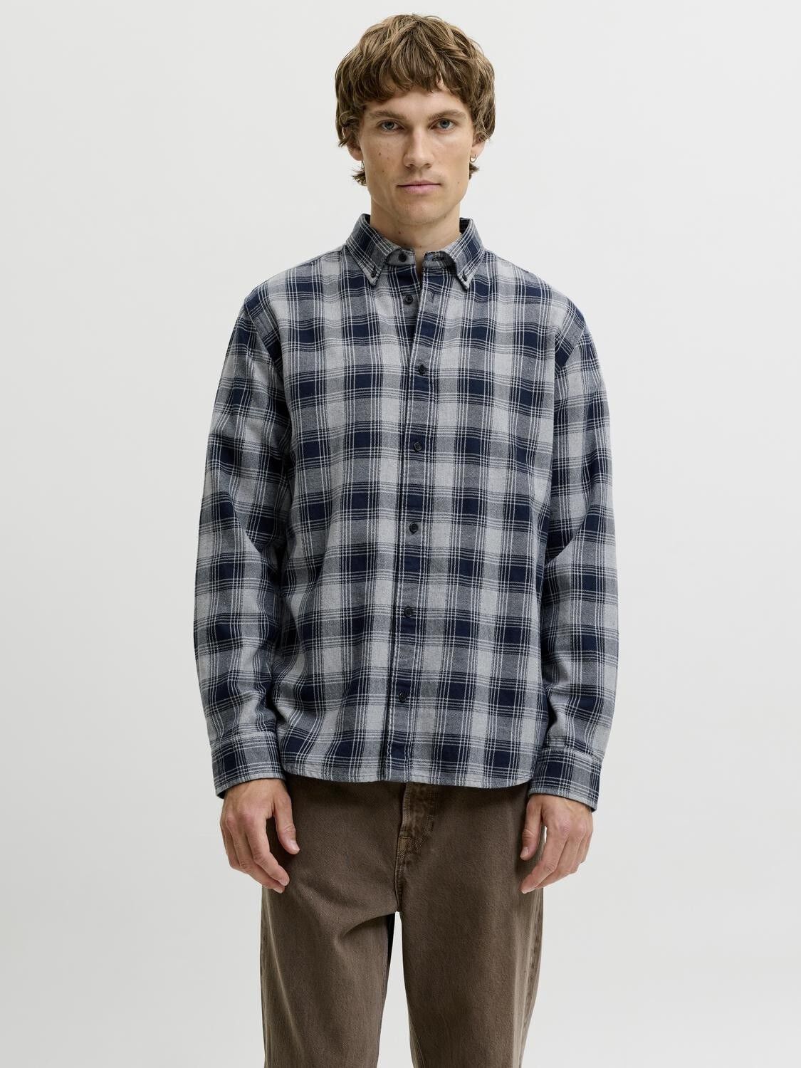 Jprbluharvey Check L/S Shirt Sn
