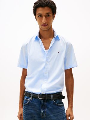 FLEX POPLIN SOLID S/S SHIRT