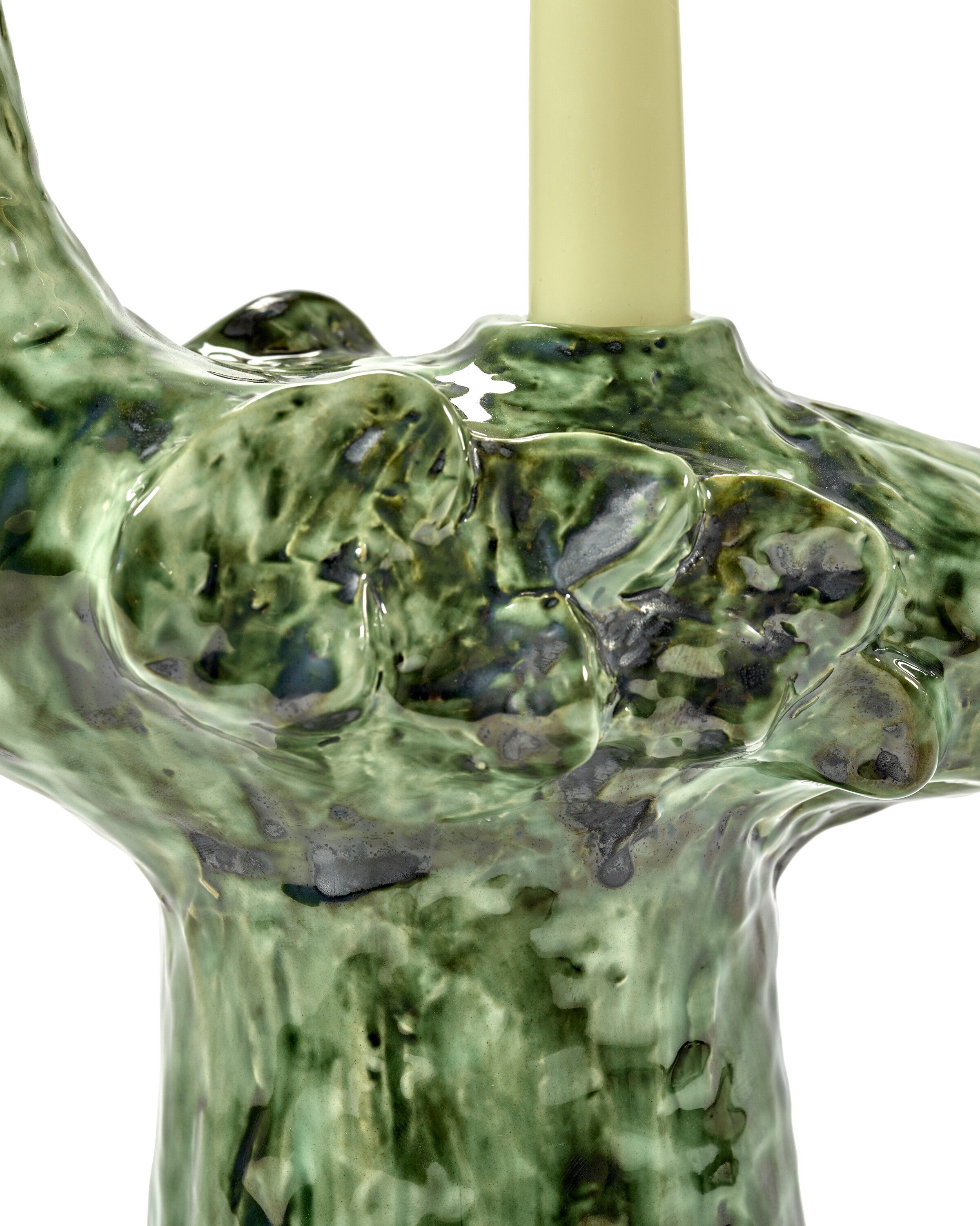 CANDLE HOLDER GREEN COSAS LINDAS