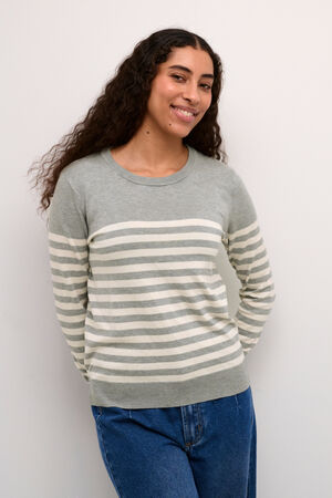 KAlizza Striped Knit Pullover