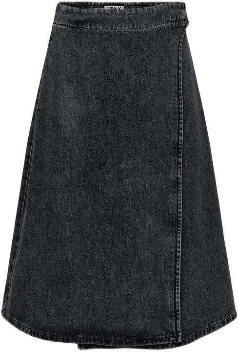 ONLTHEA WRAP MIDI SKIRT DNM CS DOT