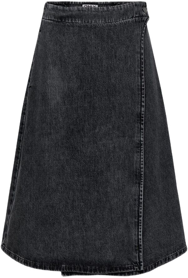 ONLTHEA WRAP MIDI SKIRT DNM CS DOT
