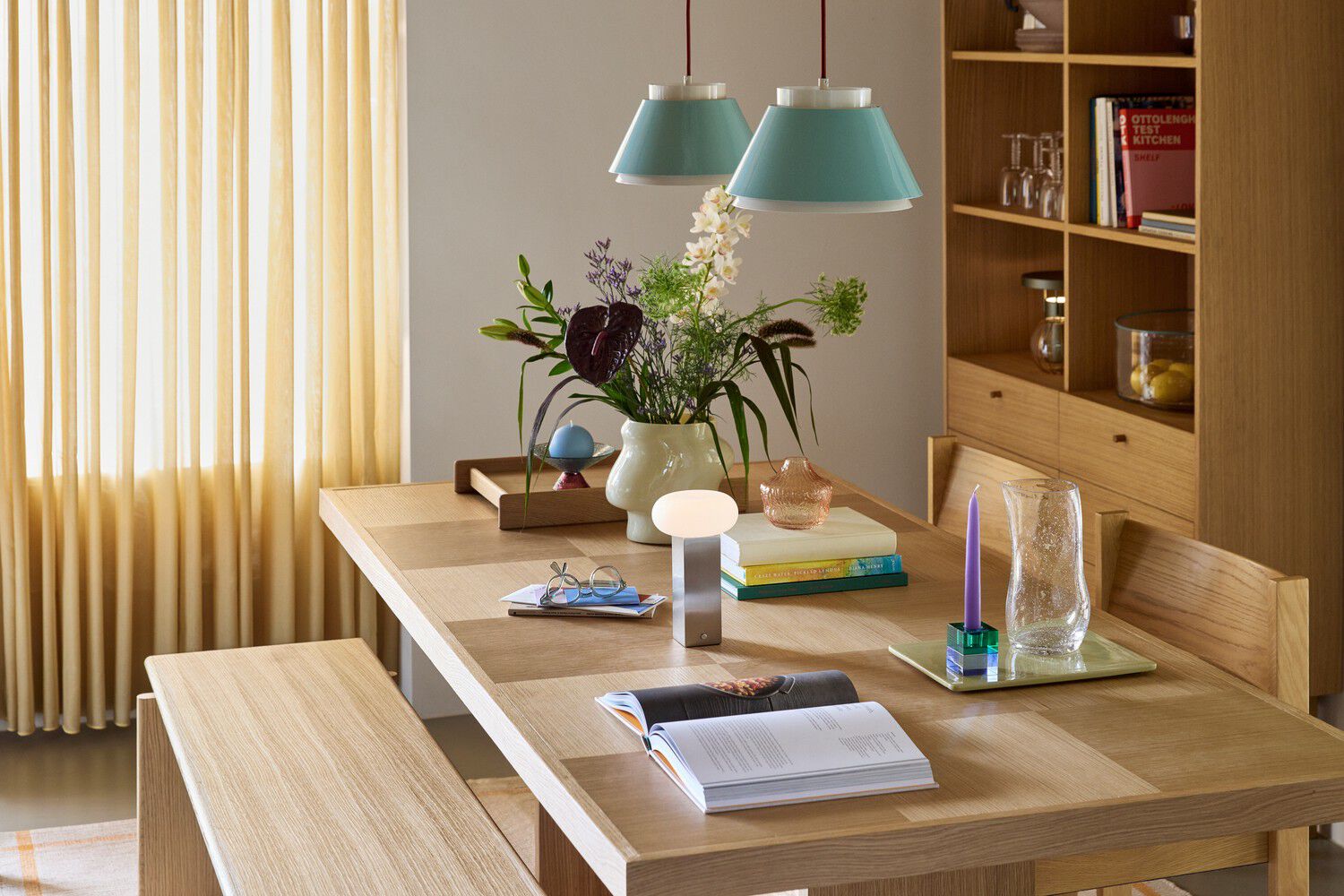 Low Portable Lamp Nickel