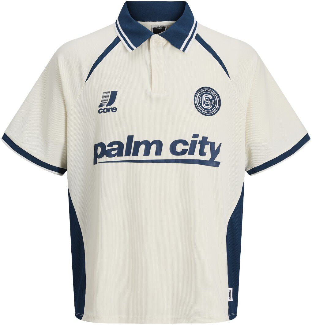 JCOCLUB RIBBED FOOTBALL POLO SS JNR