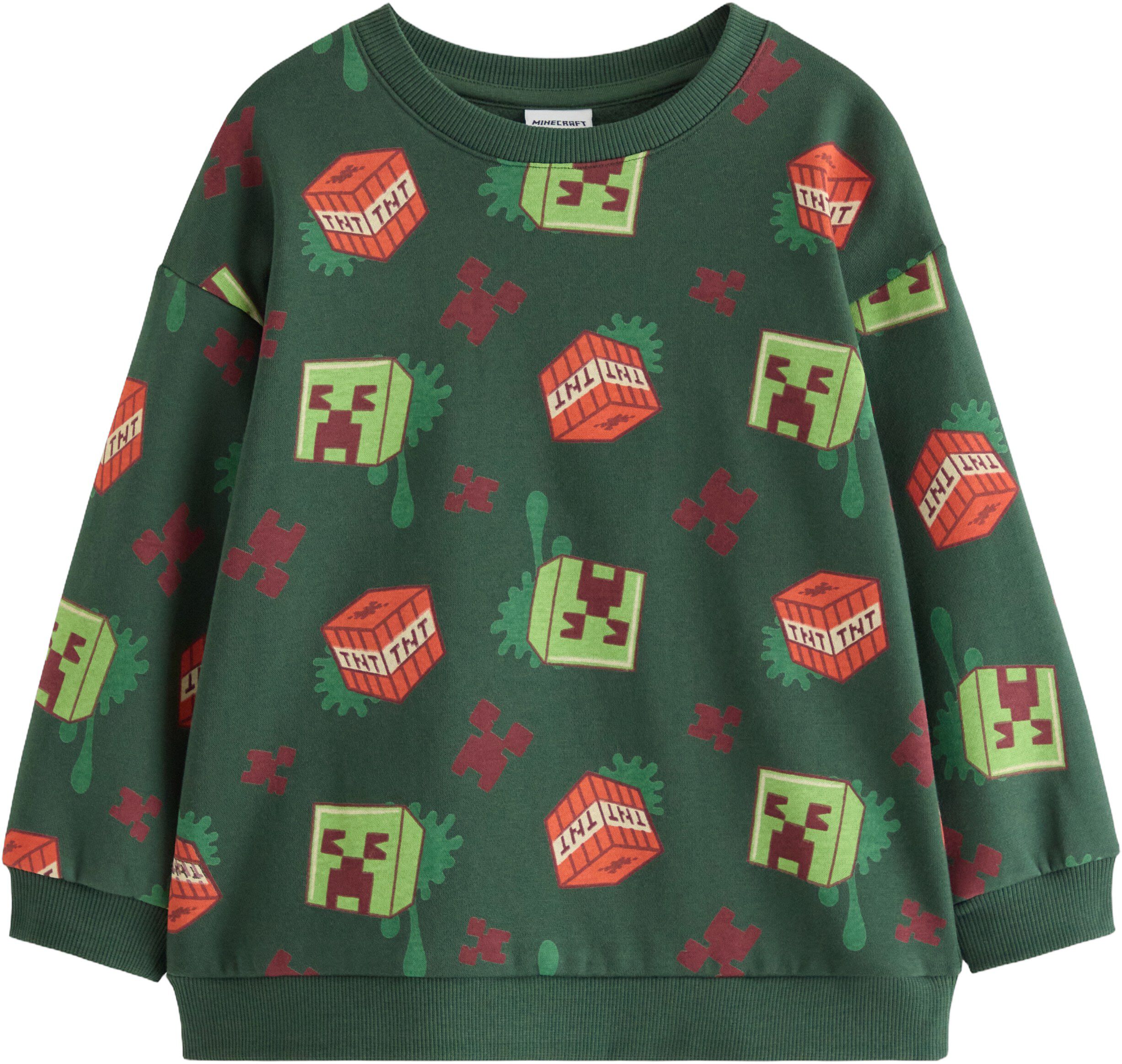 Minecraft sweatshirt med borstad in