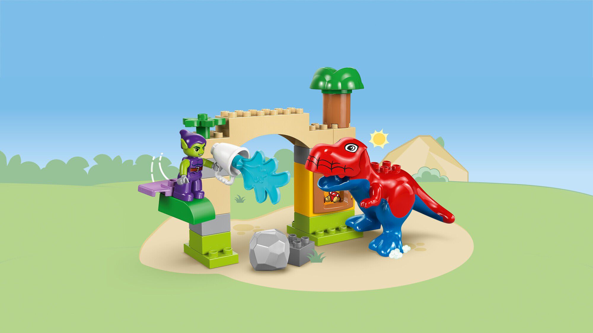 Spidey-Rex-dinosaur mod Green Goblin 10463