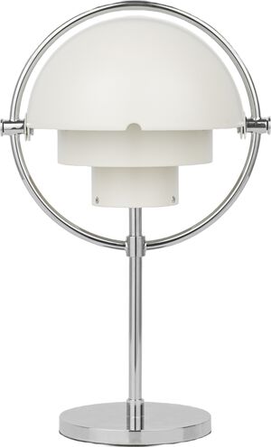 Multi-Lite Portable Lamp, EU (Base: Chrome, Shade: White Semi Matt)