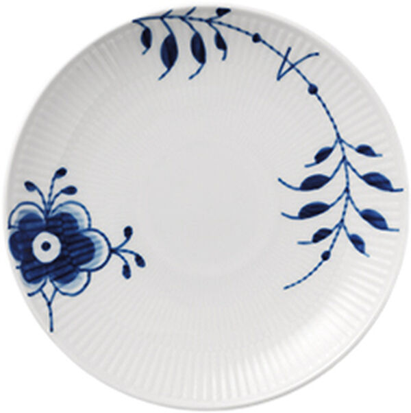 Blå Mega Riflet 19 cm. coupe tallerken
