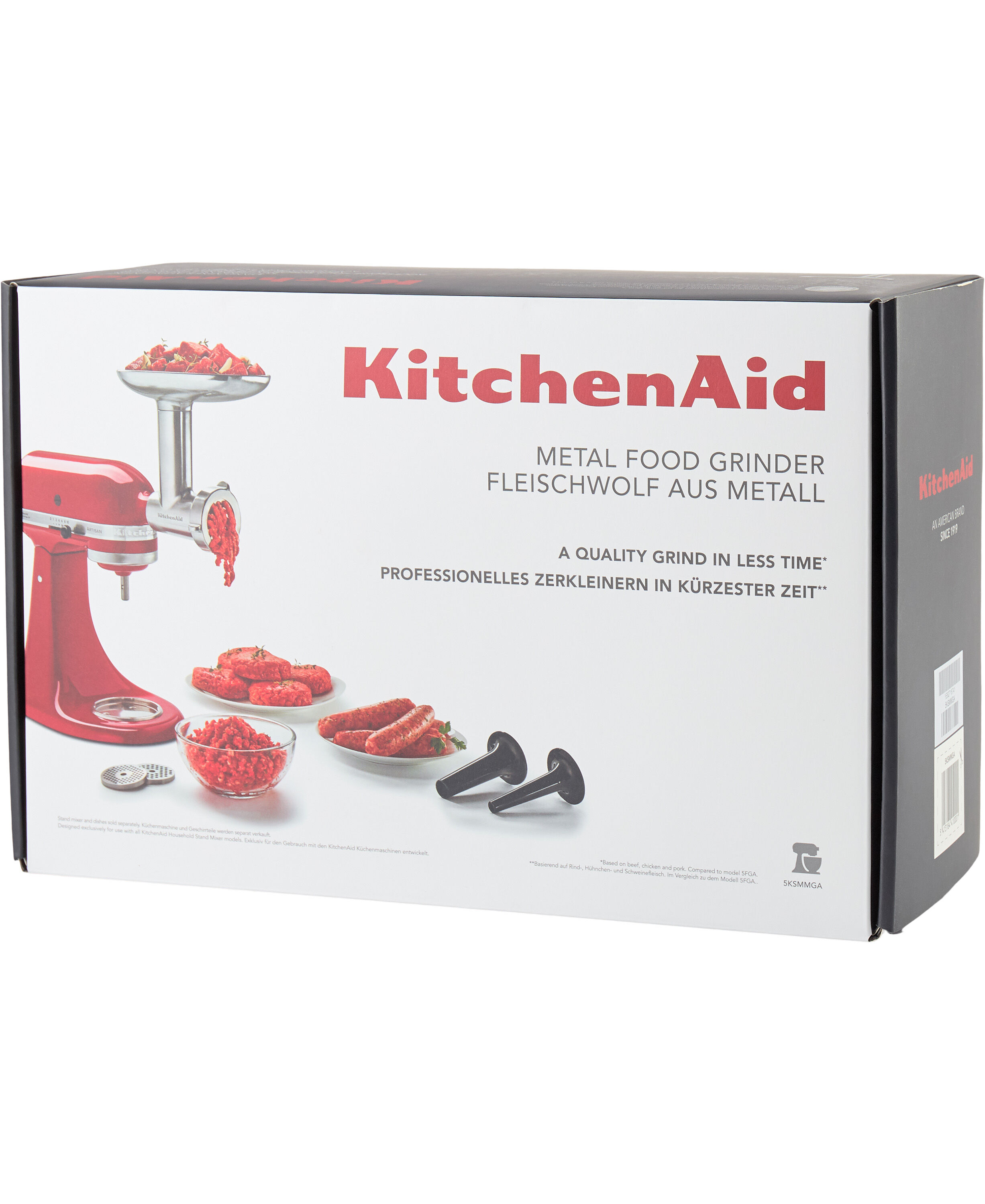 Kj&oslash;ttkvern til kj&oslash;kkenmaskin st&aring;l/sort