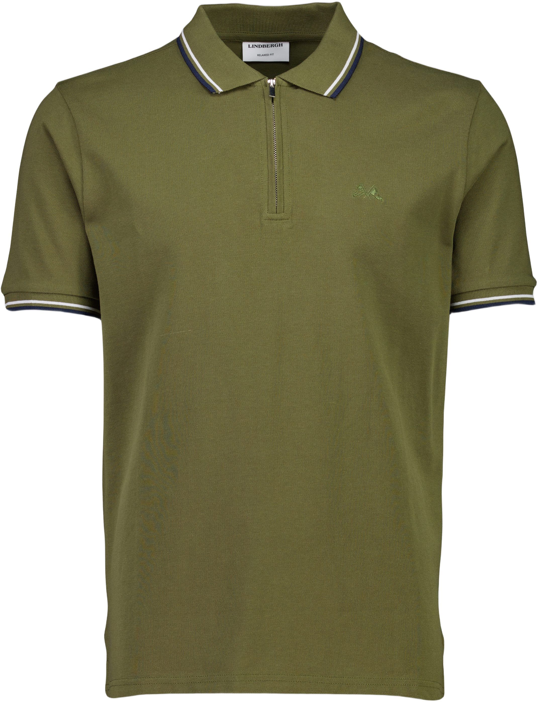 Polo shirt w. zip neck