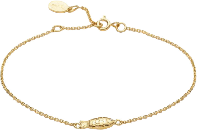 Fish bracelet VERMEIL (925 Sterling silver gold plated 2. 5 micron)