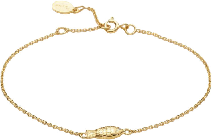Fish bracelet VERMEIL (925 Sterling silver gold plated 2. 5 micron)